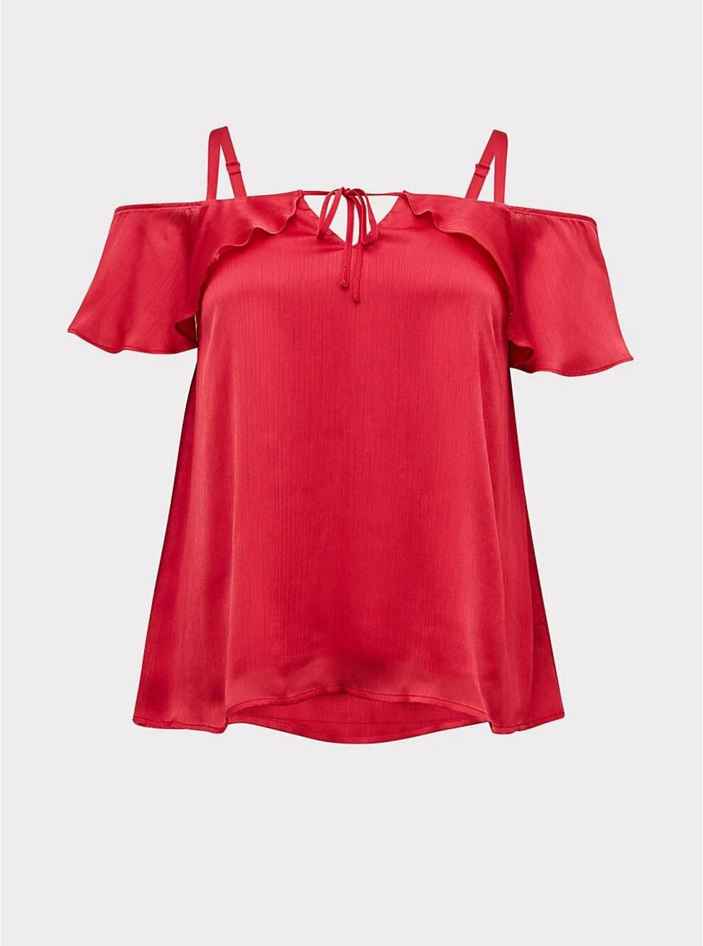 Torrid Textured Chiffon Cold Shoulder top Fuchsia Pink Plus size 3x 3 NWT BG
